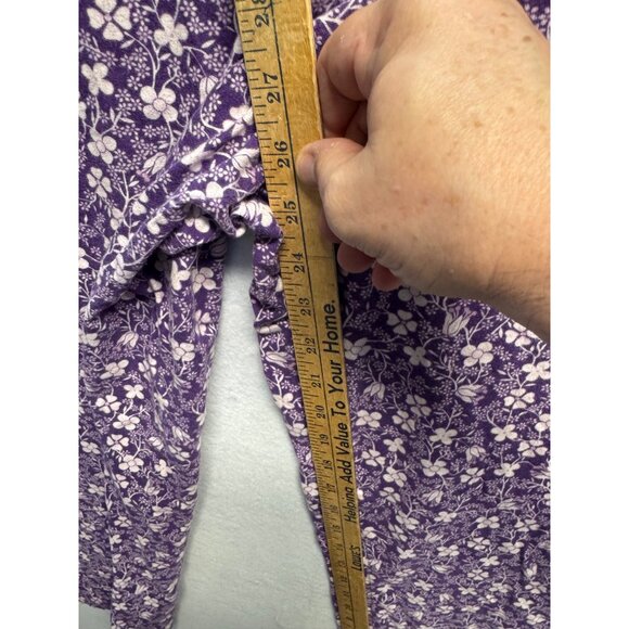 High Sierra Intimates Purple Floral Cotton Pajama Pants XXL - Picture 6 of 8